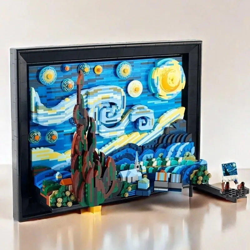 Van Gogh - Starry Night Building Blocks Set
