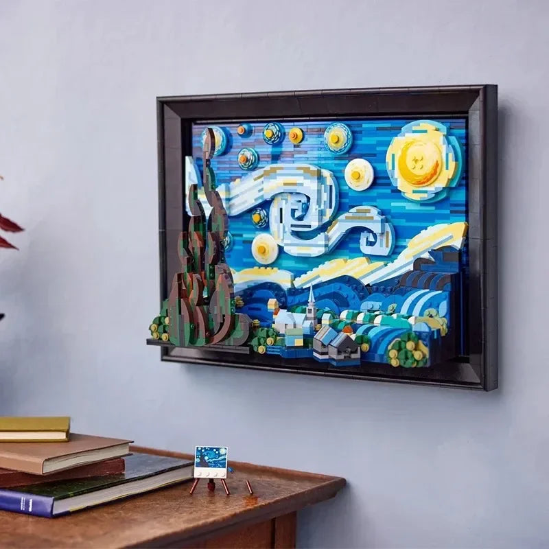 Van Gogh - Starry Night Building Blocks Set