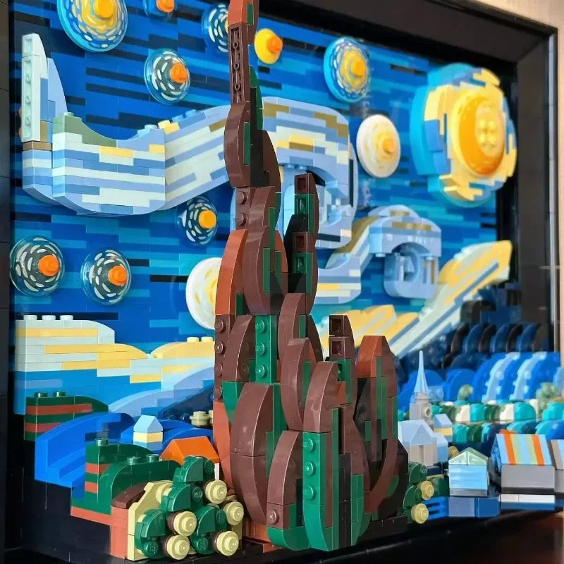 Van Gogh - Starry Night Building Blocks Set