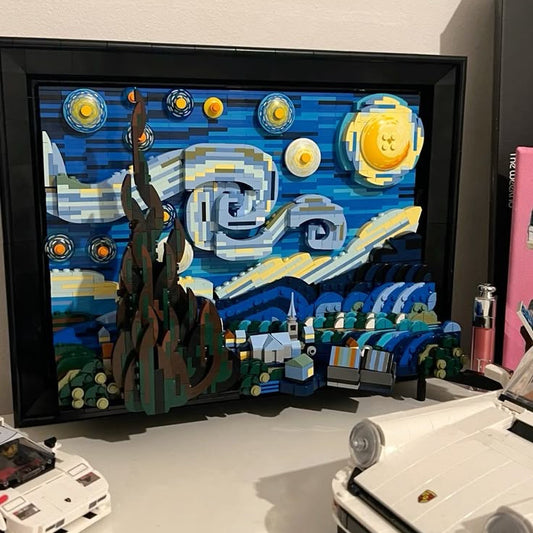 Van Gogh - Starry Night Building Blocks Set