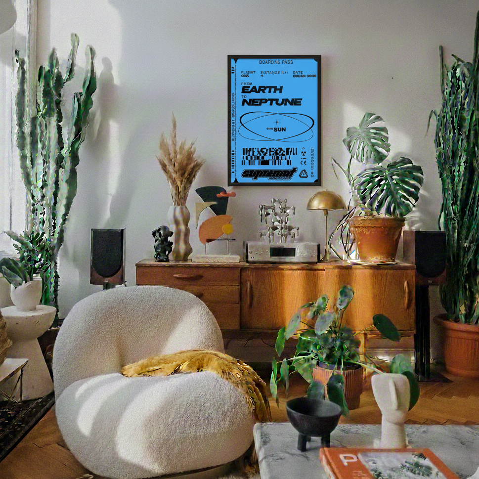 Flight To Neptune Poster