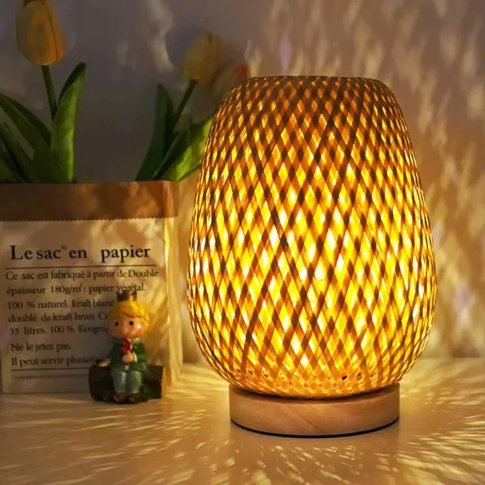 Rattan Table Lampshade