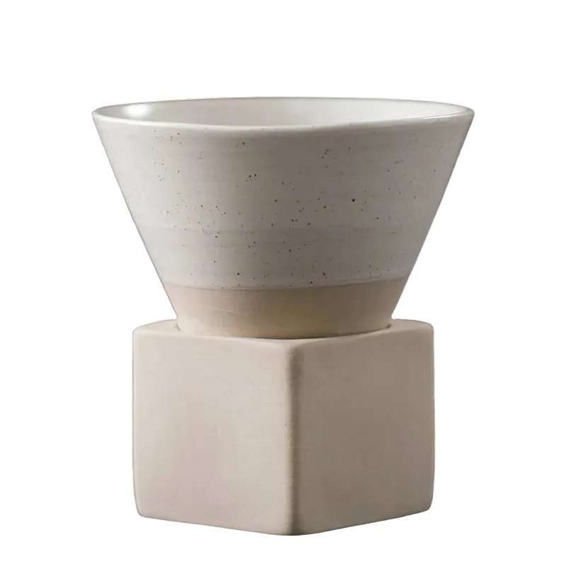 Cone and Cube Coffee Cup