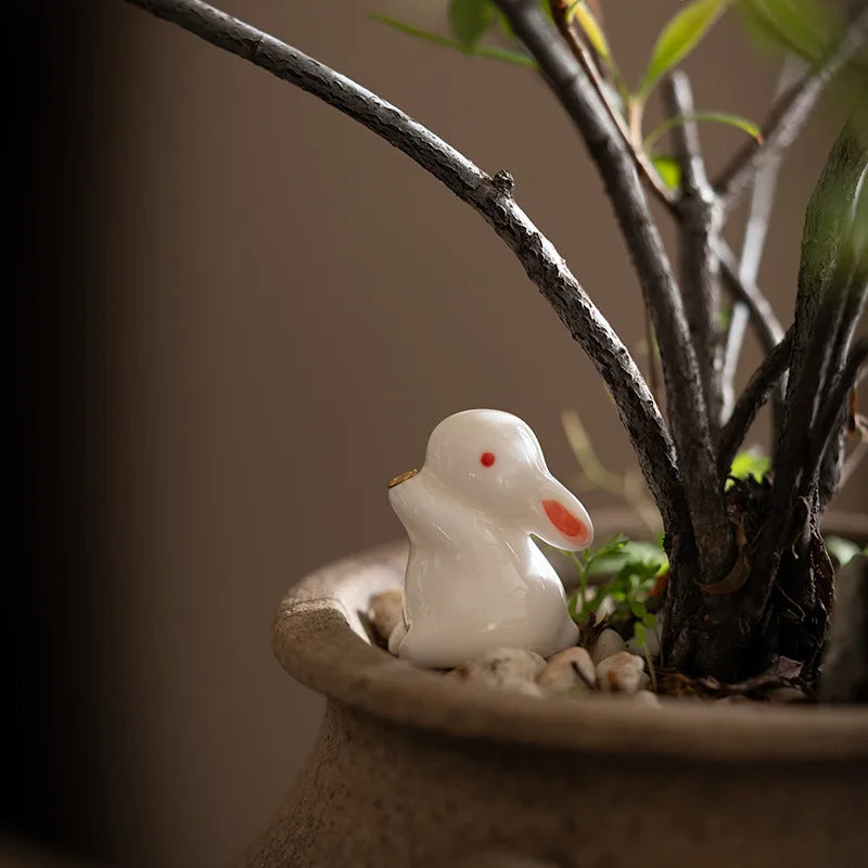 Rabbit and Leaf Incense Holder