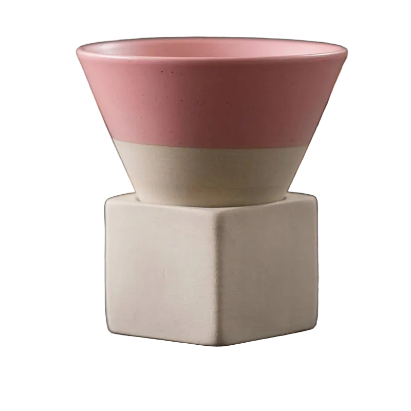 Cone and Cube Coffee Cup