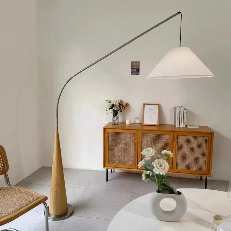 Wooden Arc Lamp