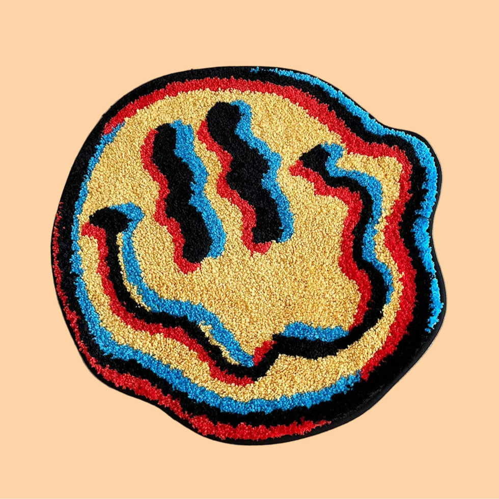 Trippy Smiling Rug