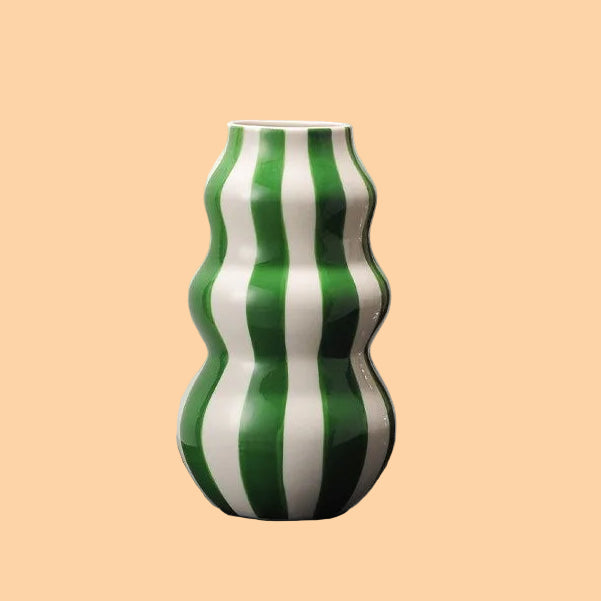 Wavy Striped Vase