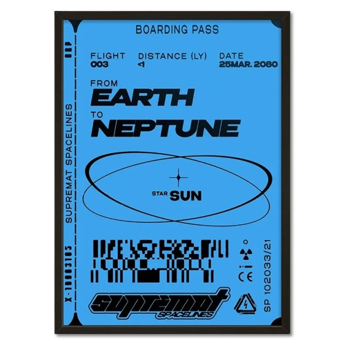 Flight To Neptune Poster