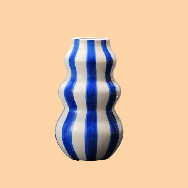 Wavy Striped Vase