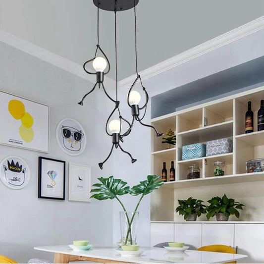Climbing Man Hanging Light
