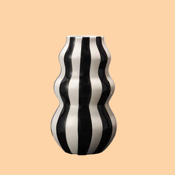 Wavy Striped Vase