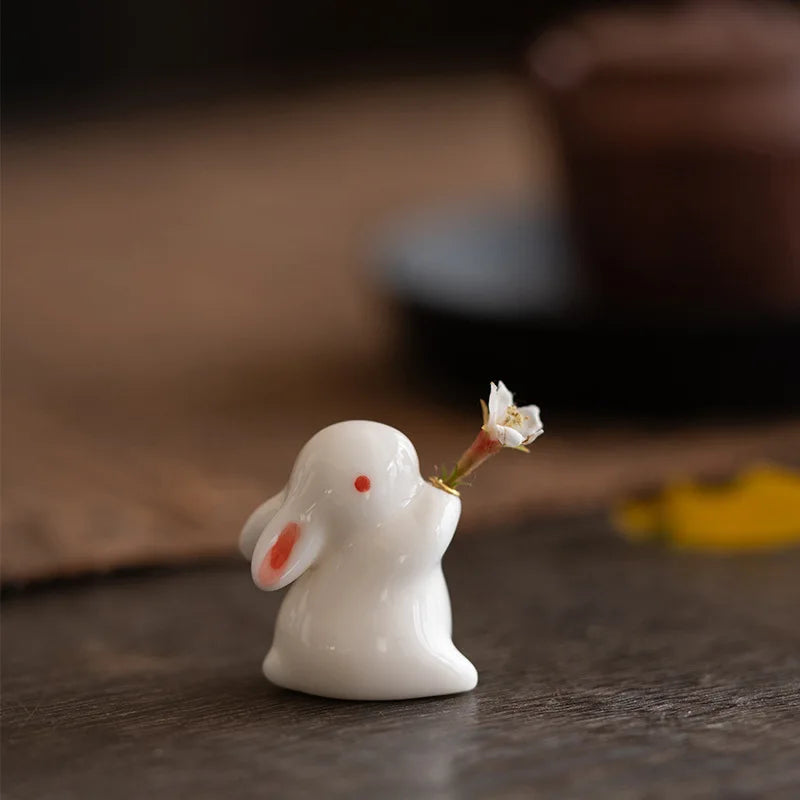 Rabbit and Leaf Incense Holder