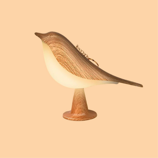 Wooden Bird Lamp