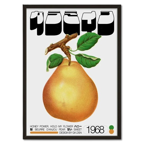 Golden Pear Poster