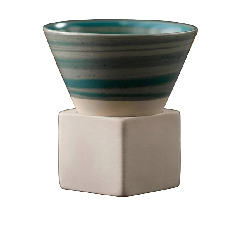 Cone and Cube Coffee Cup