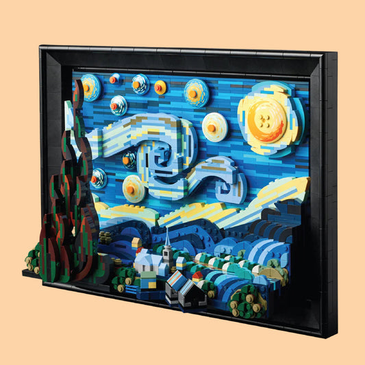 Van Gogh - Starry Night Building Blocks Set