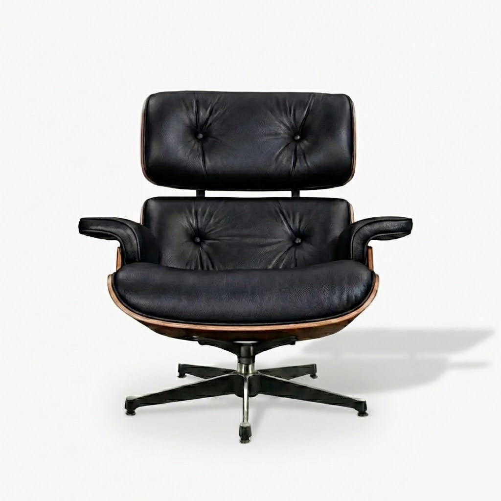 Eames Leather Lounge Chair and Ottoman